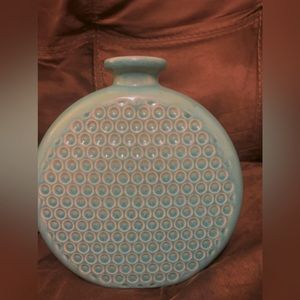 A beautiful sea-green Mediterranean-style vase.